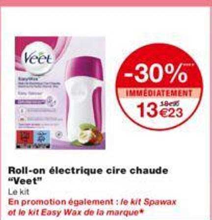 roll-on électrique cire chaude "veet"