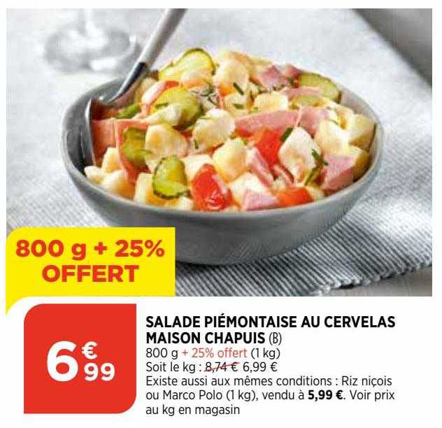 Salade Piémontaise Au Cervelas Maison Chapuis