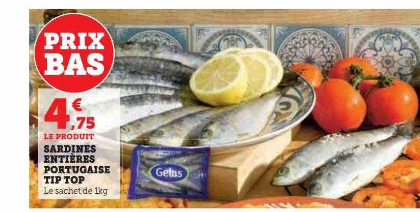 sardines entières portugaise tip top