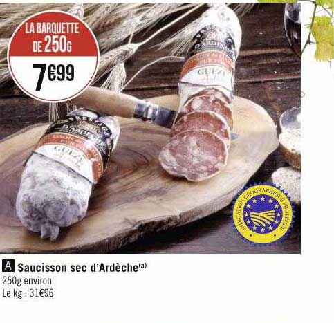 saucisson sec d'ardèche