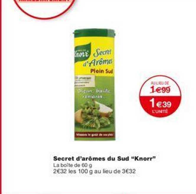secret d'arômes du sud "knorr"