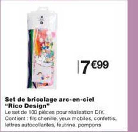 set de bricolage arc-en-ciel "rico design"