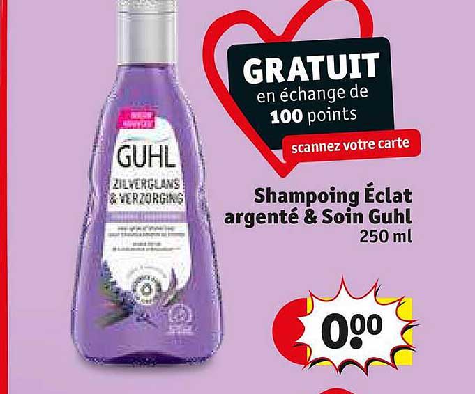 shampoing éclat argenté & soin guhl