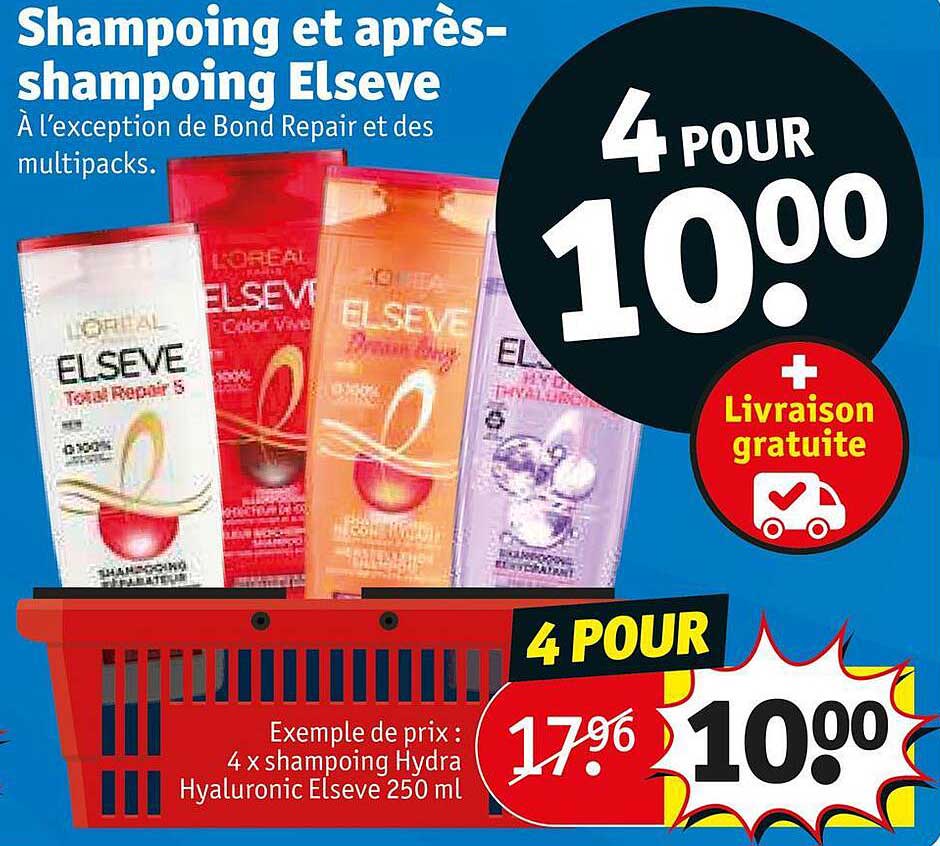 shampoing et après-shampoing elsève