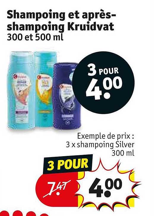 shampoing et après-shampoing kruidvat