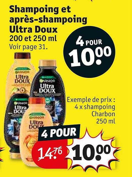 shampoing et après-shampoing ultra doux