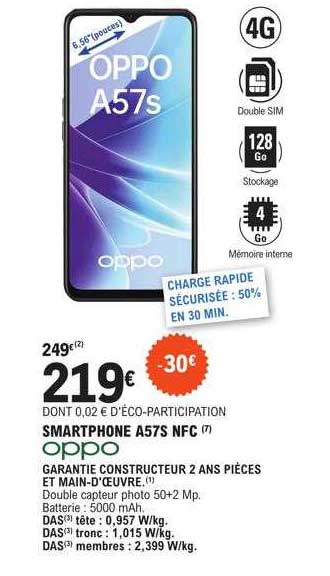 smartphone a57s nfc oppo