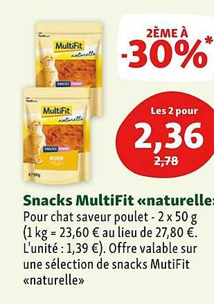 Snacks Multifit «naturelle»