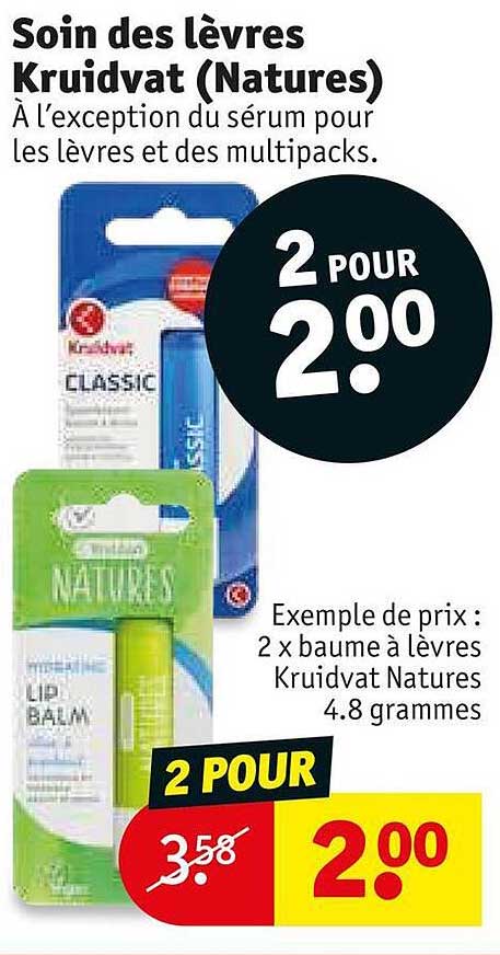 Soin Des Lèvres Kruidvat (natures)