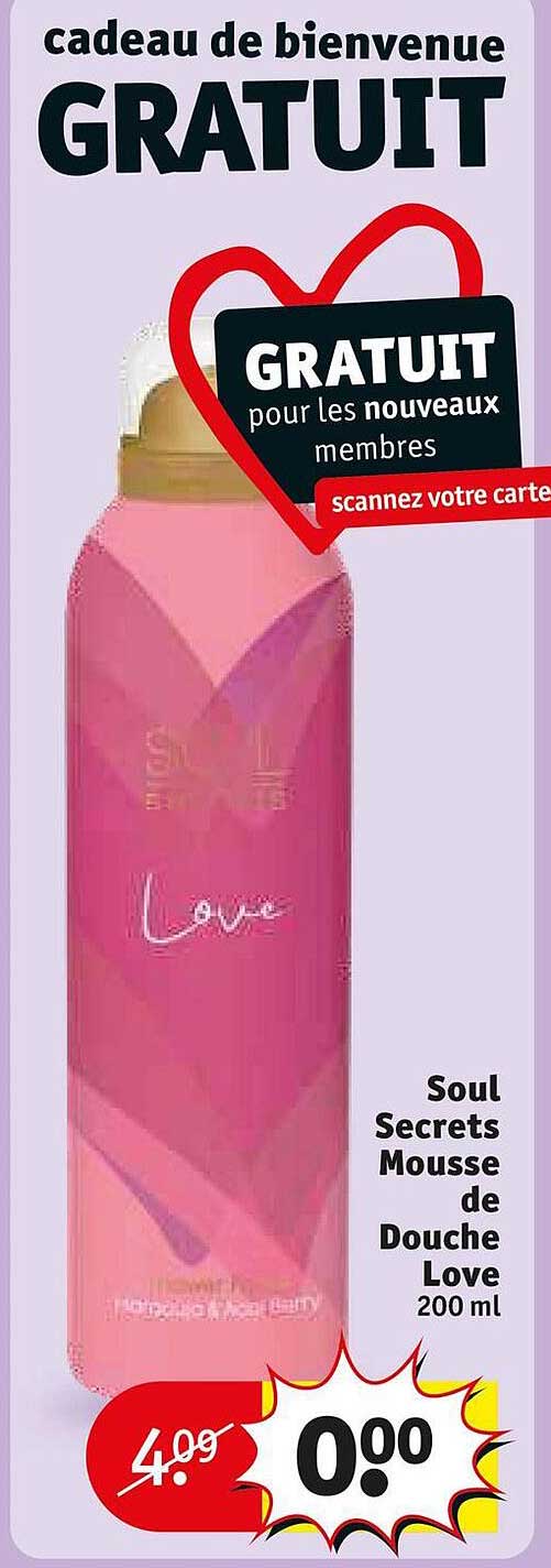 soul secrets mousse de douche love