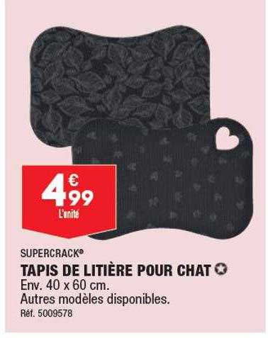 Supercrack Tapis De Litière Pour Chat