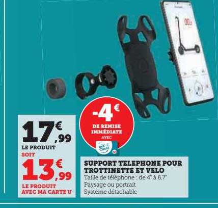 Support Téléphone Pour Trottinette Et Vélo