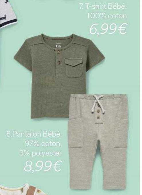 t-shirt bébé, pantalon bébé