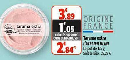 tarama extra l'atelier blini