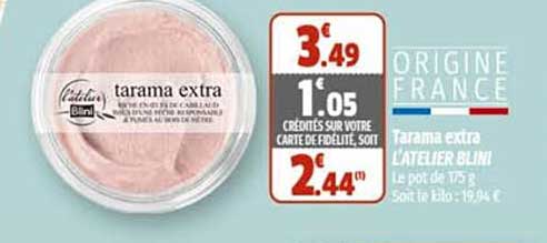 Tarama Extra L'atelier Blini