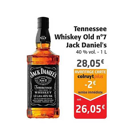 tennessee whiskey old n°7 jack daniel's
