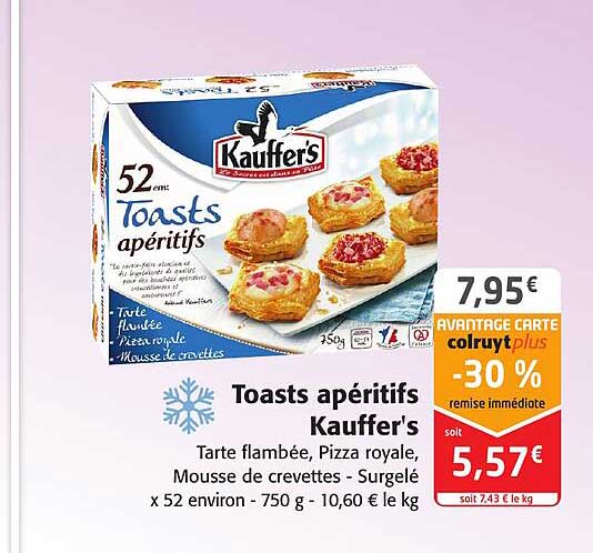 Toasts Apéritifs Kauffer's