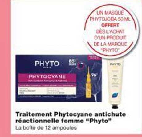 traitement phytocyane antichute réactionnelle femme "phyto"
