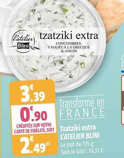 tzatziki extra l'atelier blini