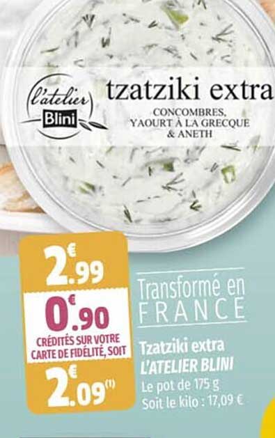 tzatziki extra l'atelier blini