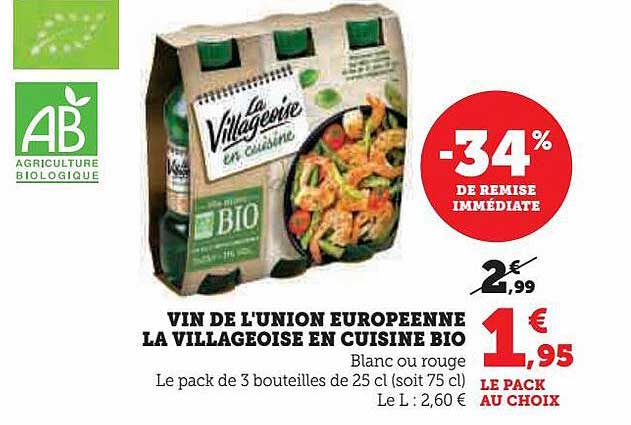 Vin De L'union Europeenne La Villageoise En Cuisine Bio -64% De Remise Immédiate