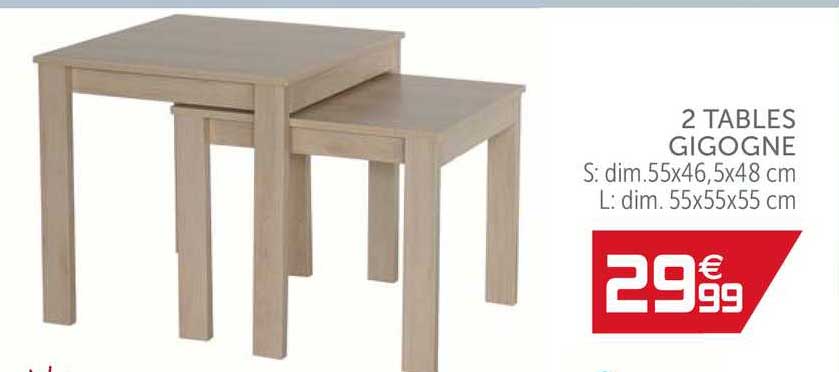 2 tables gigogne
