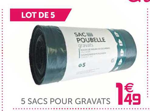 5 sacs pour gravats