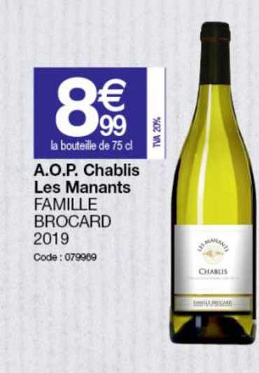 a.o.p. chablis les manants famille brocard