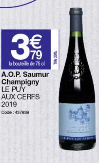 a.o.p. saumur champigny le puy aux cerfs 2019