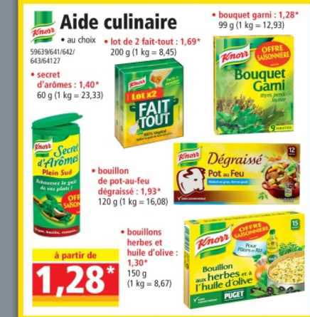 Aide Culinaire Knorr