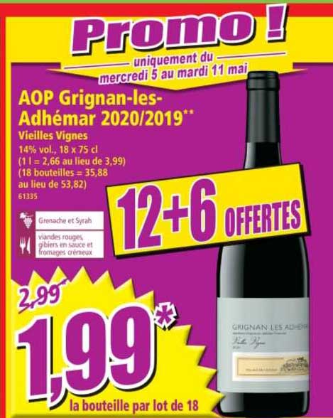 aop grignan-les-adhémar 2020-2019