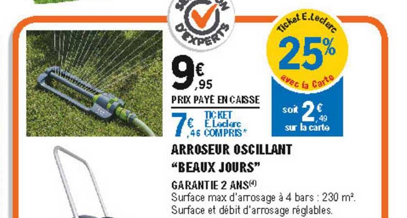 arroseur oscillant "beaux jours"