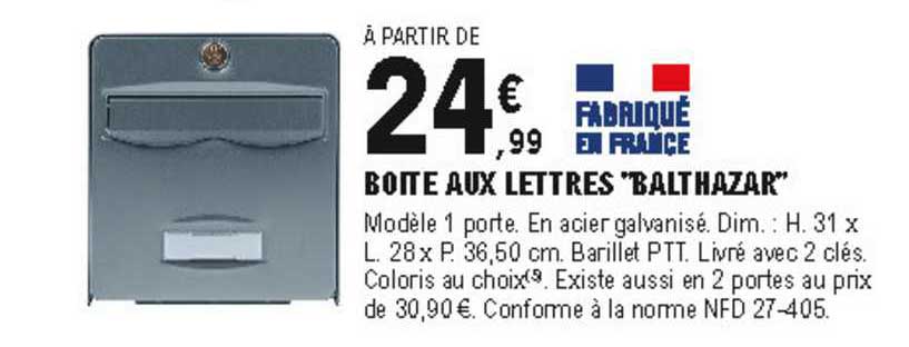 boîte aux lettres "balthazar"
