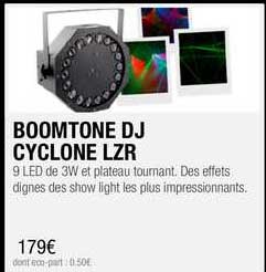 boomtone dj cyclone lzr