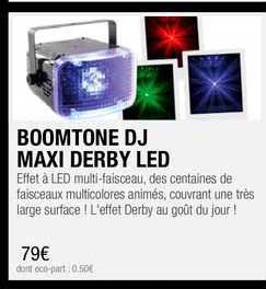 boomtone dj maxi derby led