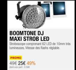 boomtone dj maxi strob led