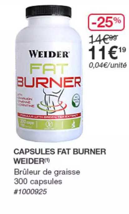 capsules fat burner weider