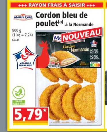 cordon bleu de poulet maître coq