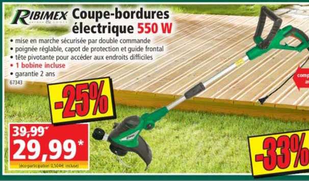 coupe-bordures électrique 550 w ribimex