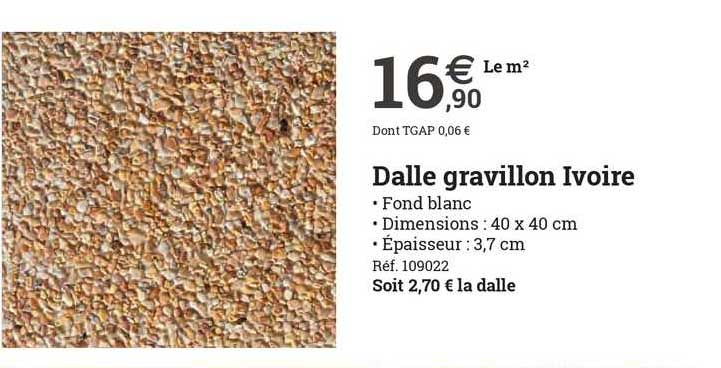 dalle gravillon ivroire