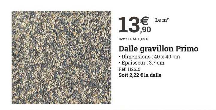 dalle gravillon primo