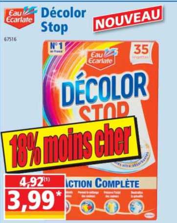 décolor stop eau écarlate