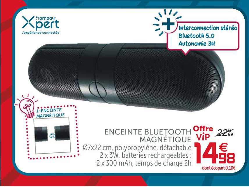 Enceinte Bluetooth Magnétique