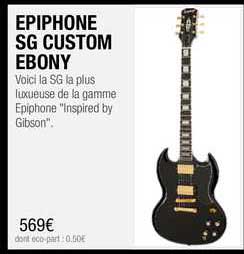epiphone sg custom ebony