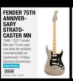 fender 75th anniversary strato-caster mn