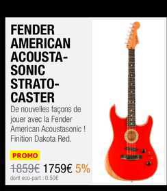 fender american acousta-sonic strato-caster