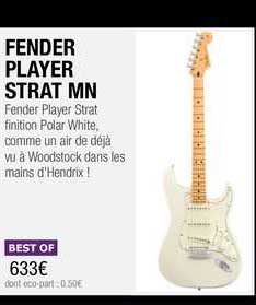 fender player strat mn