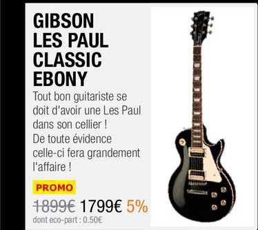 gibson les paul classic ebony