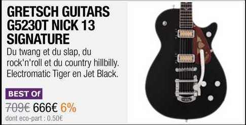 gretsch guitars g5230t nick 13 signature