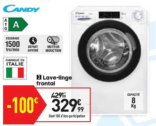 lave-linge frontal candy